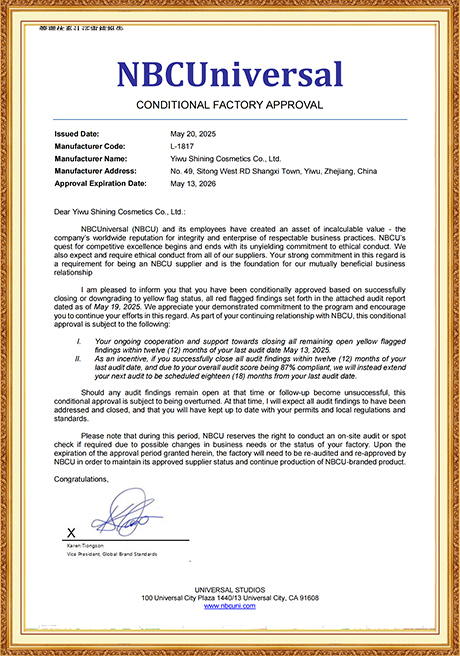 Certificate Of Honor