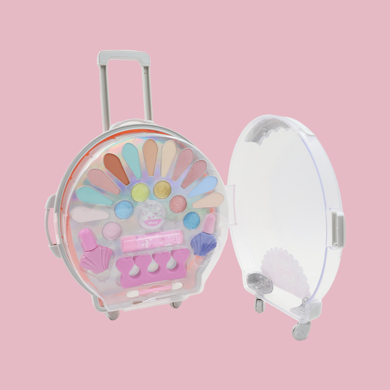Small Round Suitcase Set