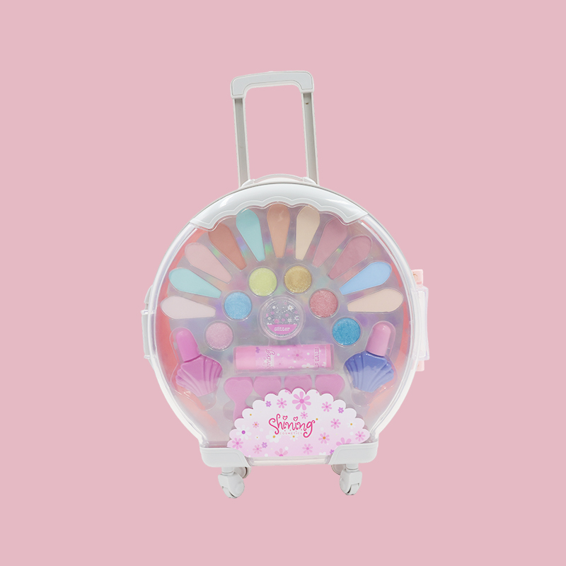 Small Round Suitcase Set