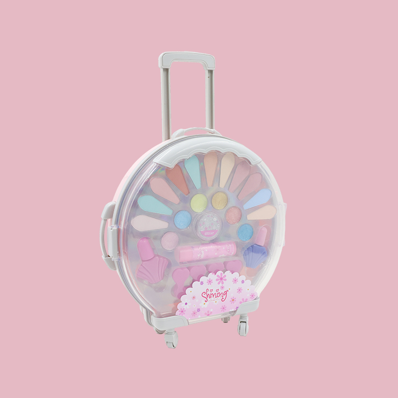 Small Round Suitcase Set
