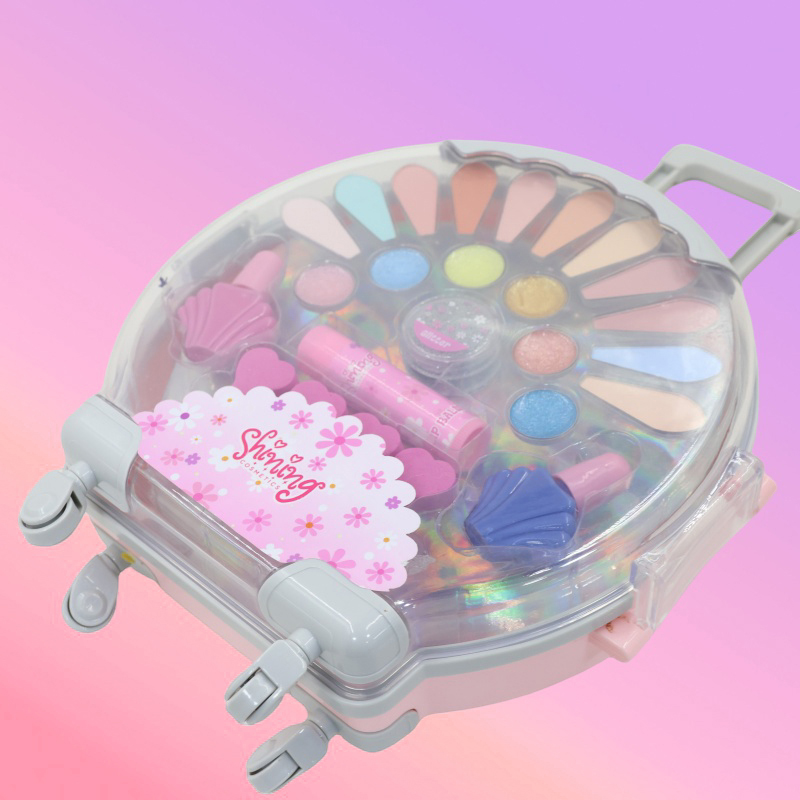 Small Round Suitcase Set